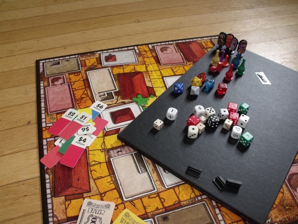 Boards, dice, pawns. the remnants of an old game or two can be the makings of a new, better game